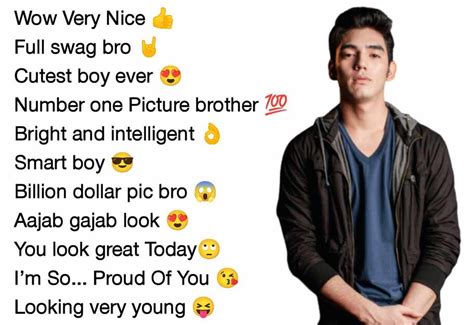 comment on boys pic|stylish comment for boy pic.